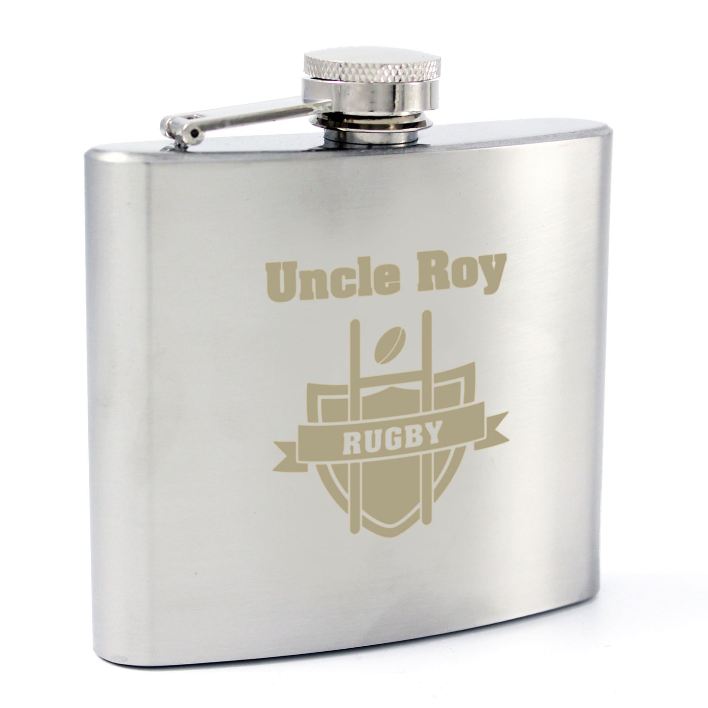 Personalised Rugby Hip Flask