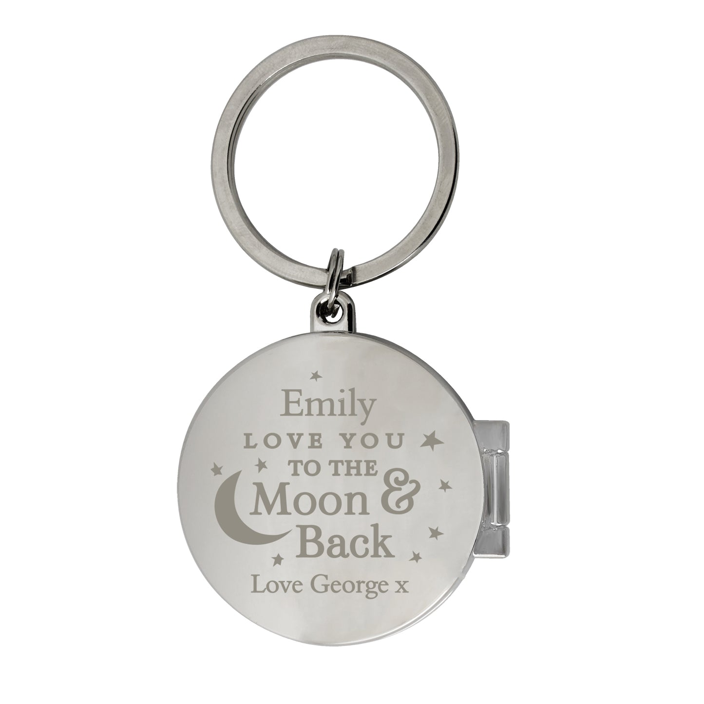 Personalised To the Moon and Back...Photo Keyring