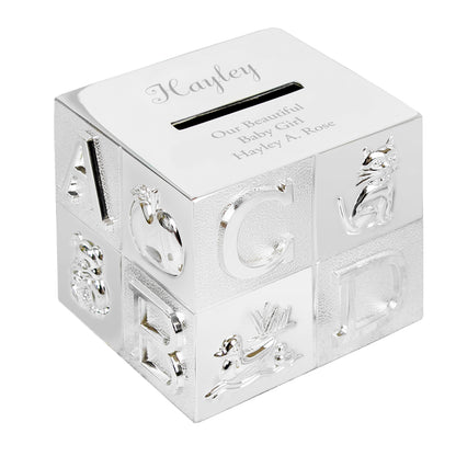 Personalised Bold ABC Money Box