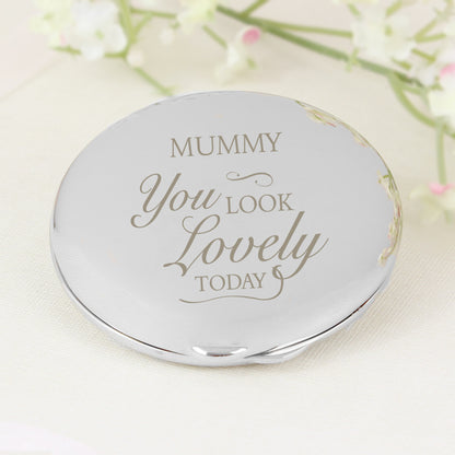 Personalised You Look Lovely Compact Mirror