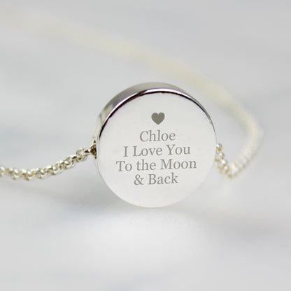 Personalised Any Message Disc Necklace