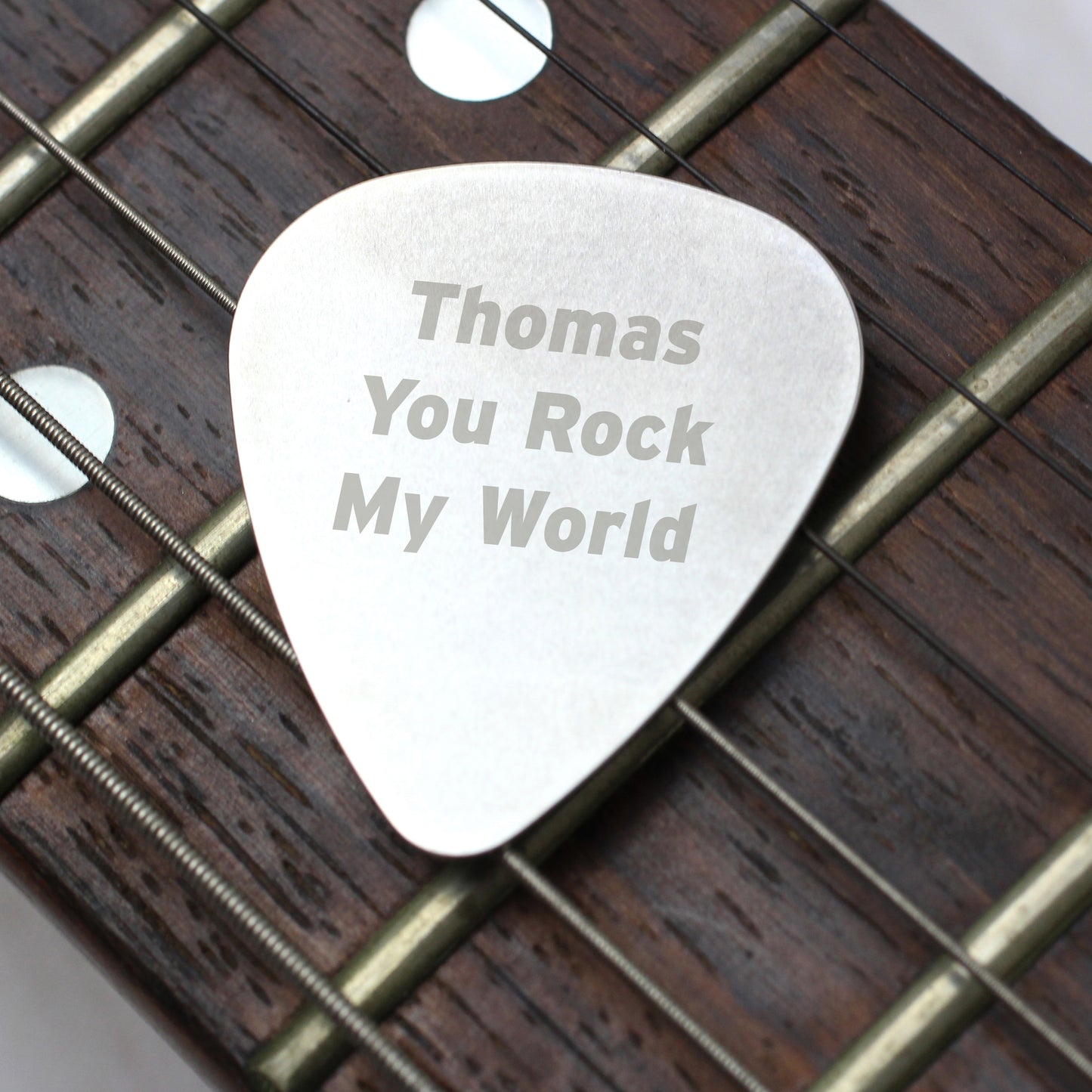 Personalised Silver Plectrum