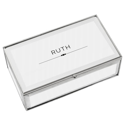 Personalised Classic Mirrored Jewellery Box