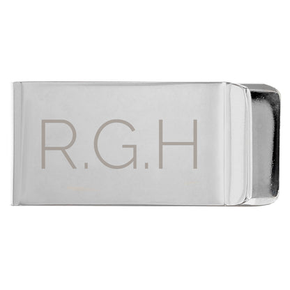 Personalised Classic Initial Money Clip