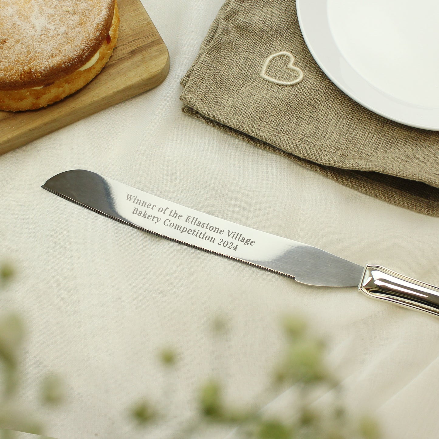 Personalised Modern Cake Knife