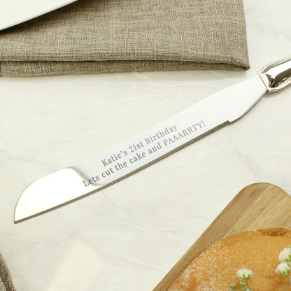 Personalised Modern Cake Knife