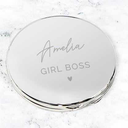 Personalised Beautiful Compact Mirror