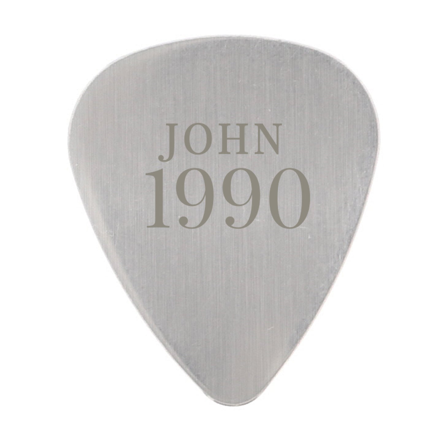 Personalised Year Silver Plectrum