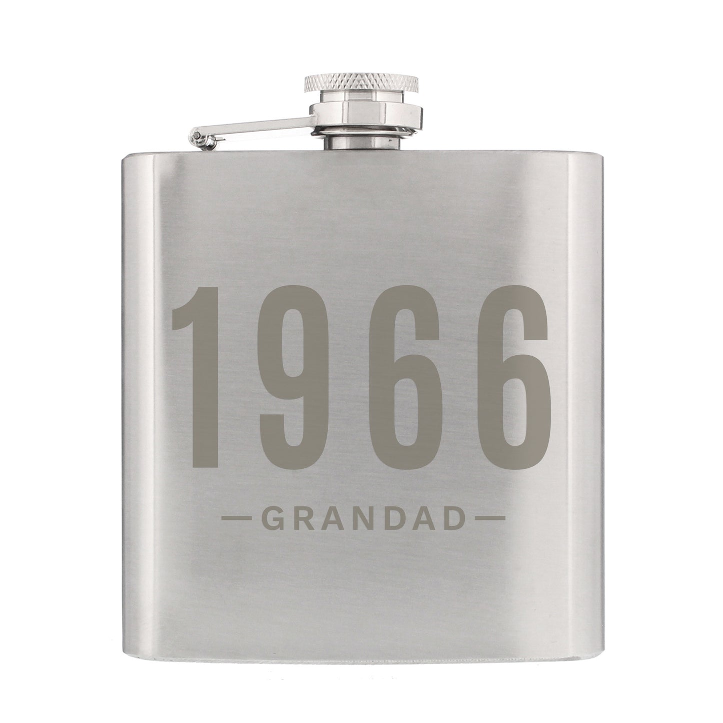 Personalised Date & Name Hip Flask