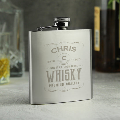 Personalised Whisky Hip Flask