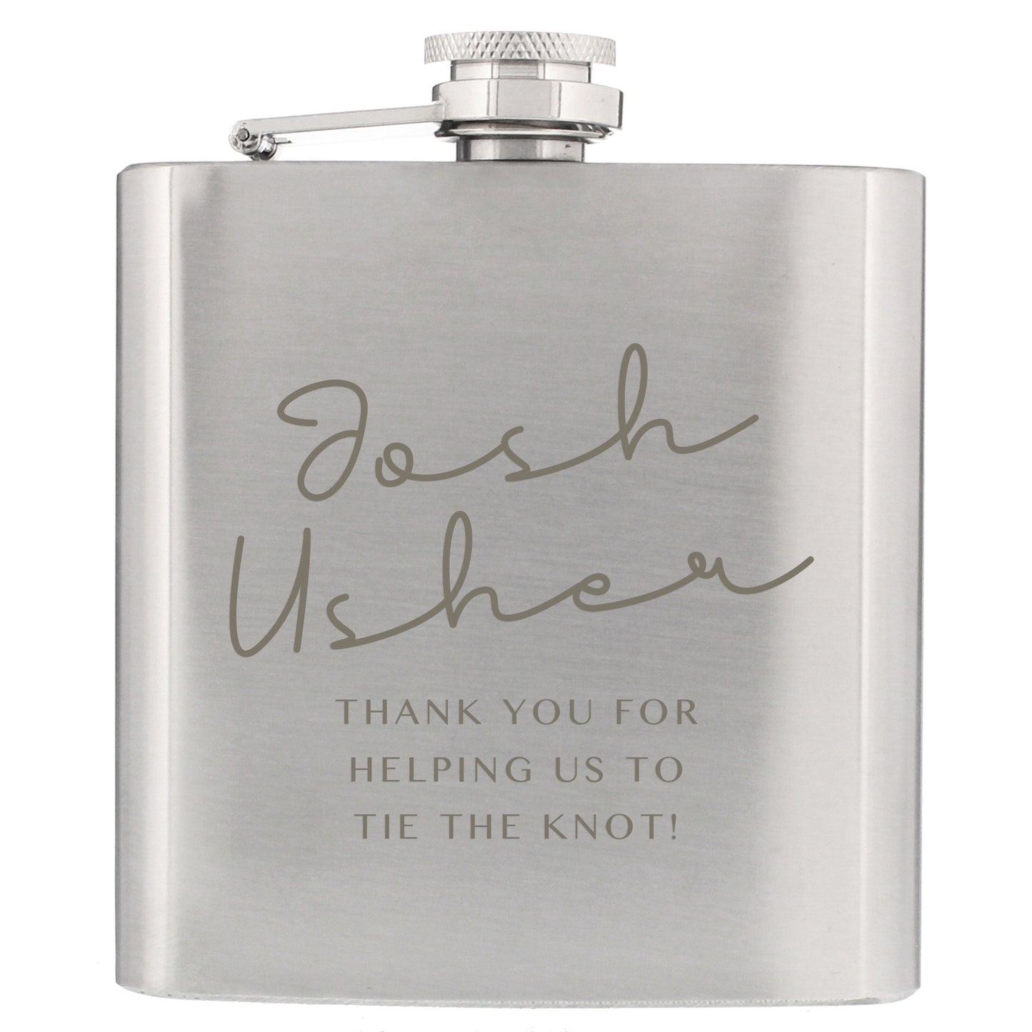 Personalised Any Message Hip Flask