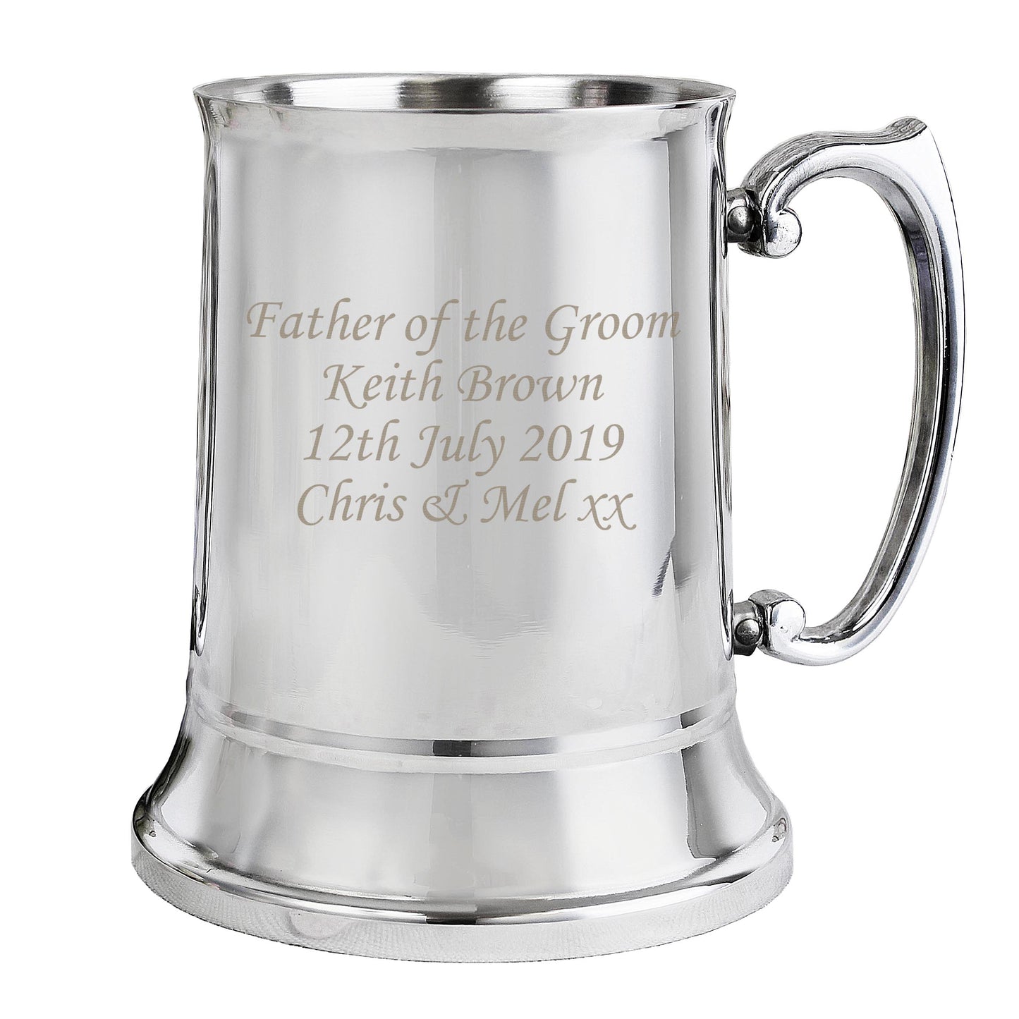 Personalised Stainless Steel Tankard