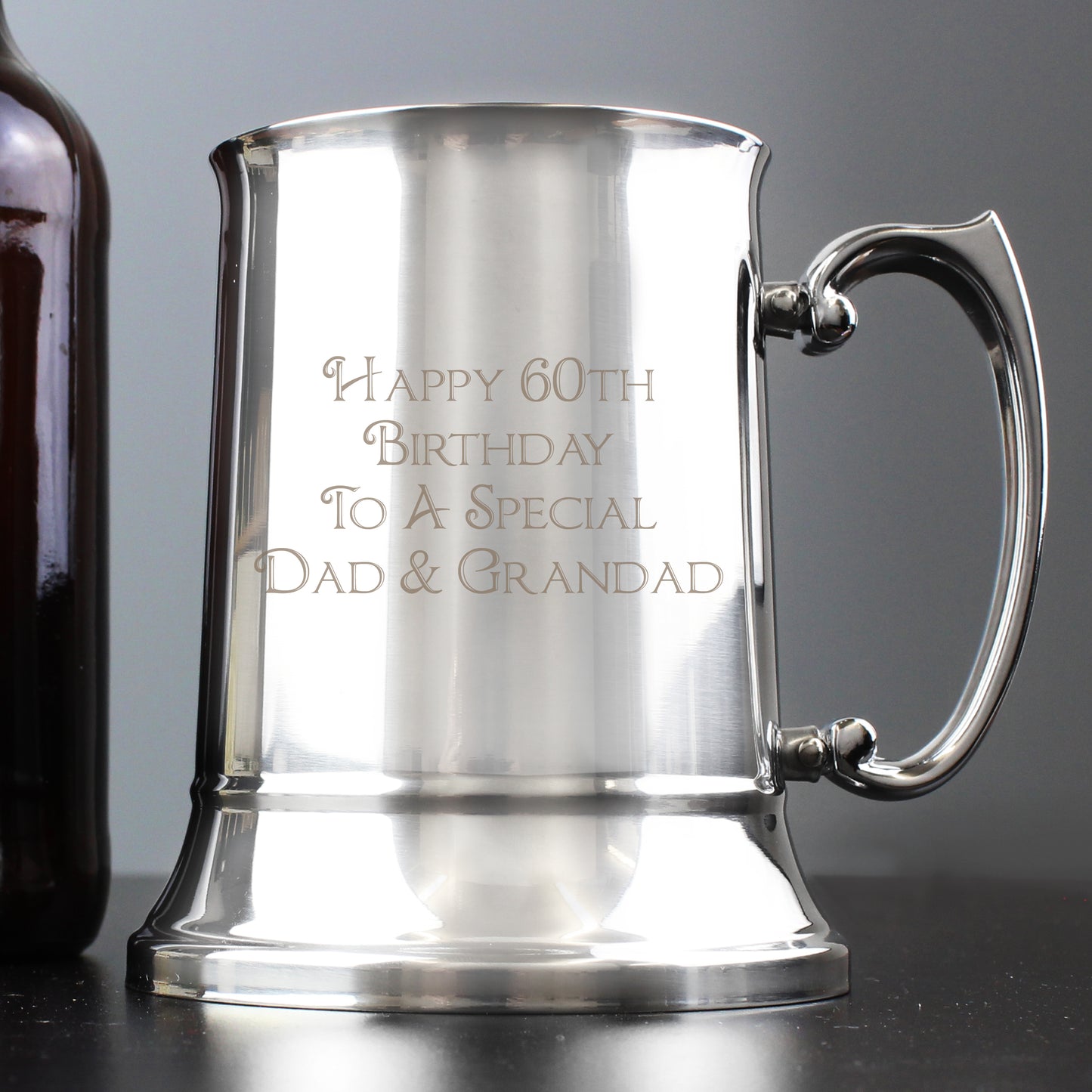 Personalised Bold Message Stainless Steel Tankard