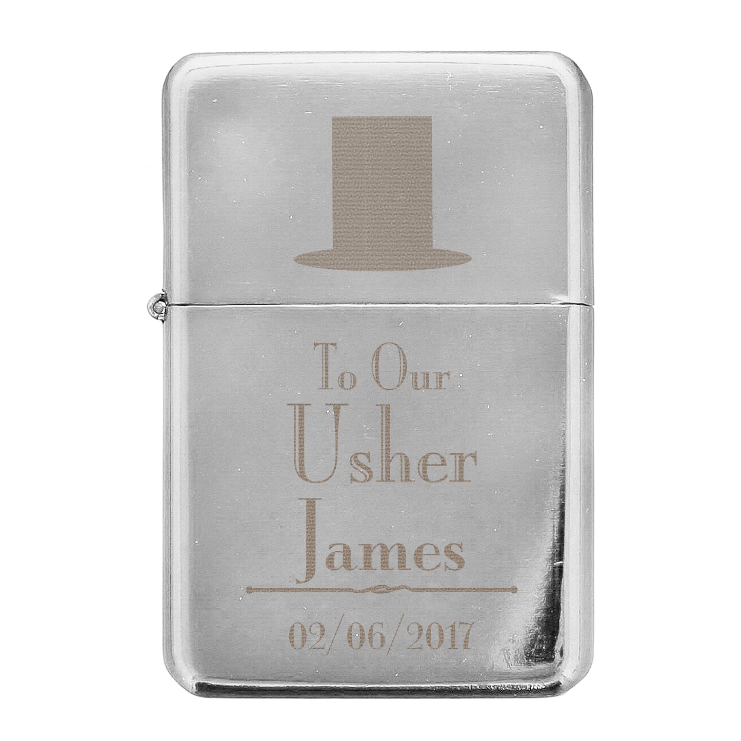 Personalised Decorative Wedding Usher Lighter