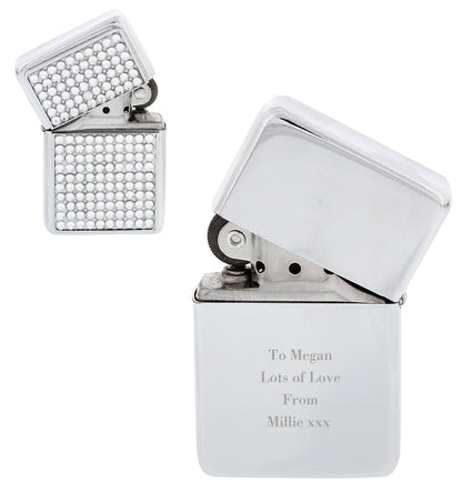 Personalised Any Message Diamante Lighter