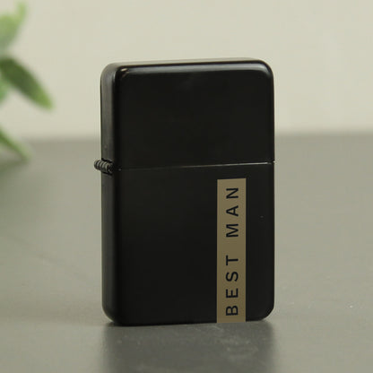 Personalised Name Only Black Lighter