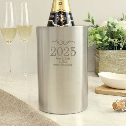 Personalised Number Frame Wine Cooler