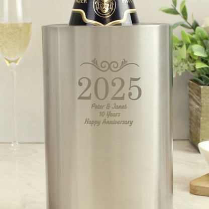 Personalised Number Frame Wine Cooler