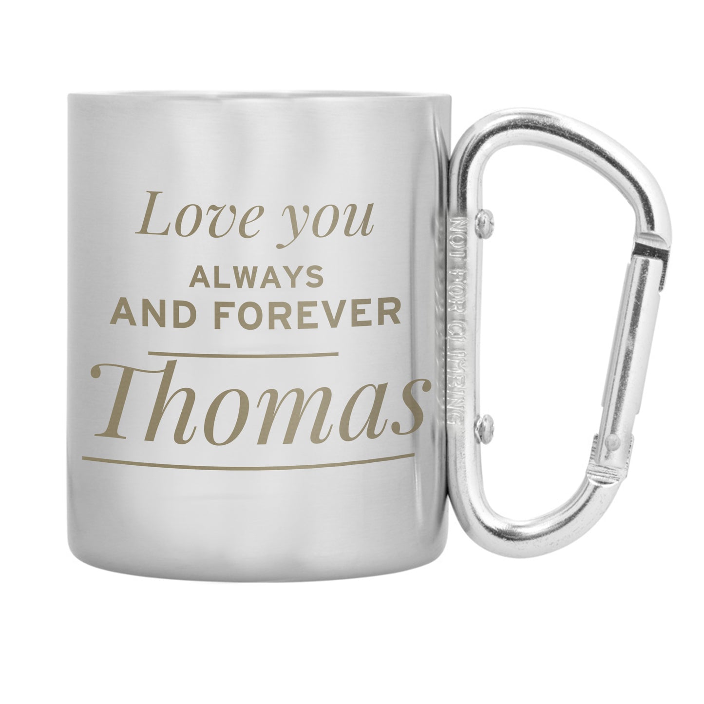 Personalised 'Any Message' Stainless Steel Mug