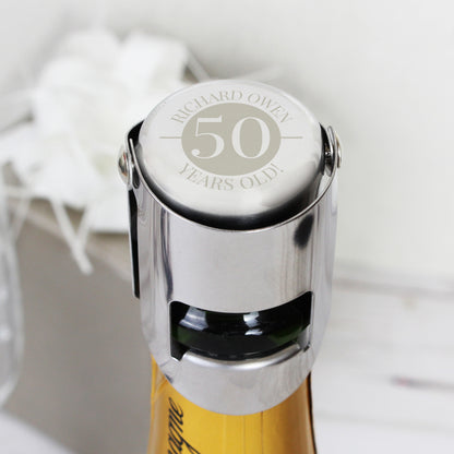 Personalised Big Number Bottle Stopper