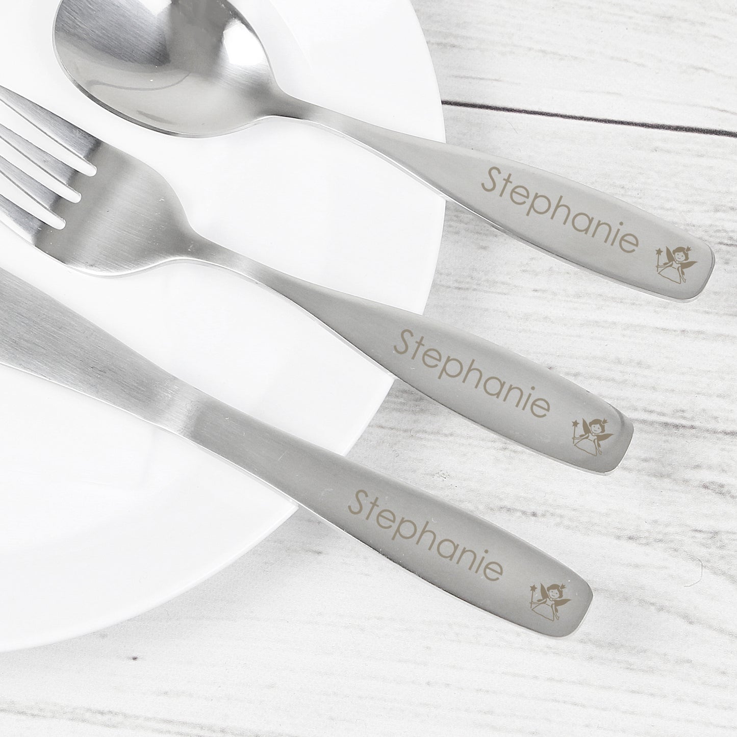 Personalised 3 Piece Fairy Cutlery Set