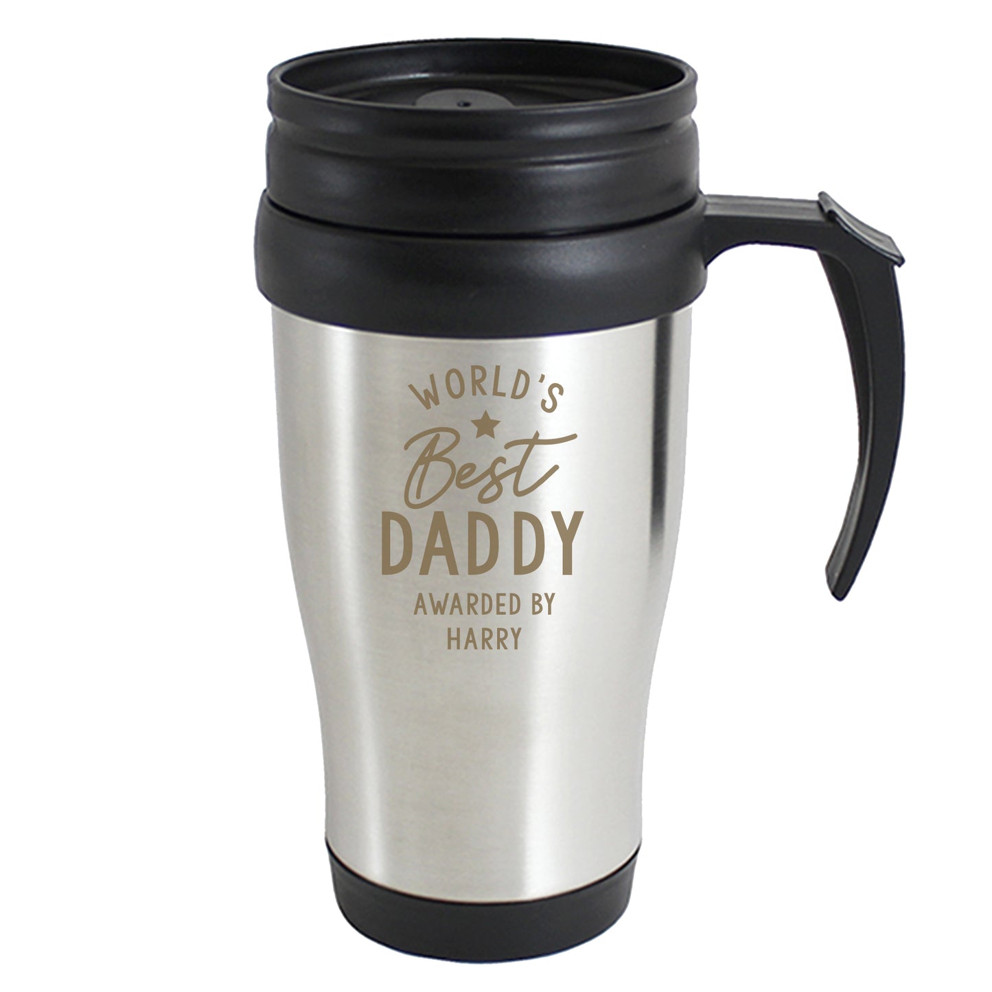 Personalised 'Worlds Best' Travel Mug