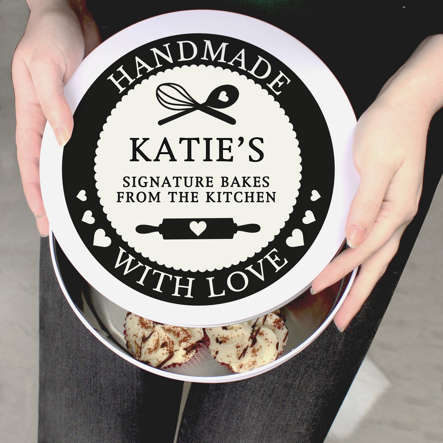 Personalised Handmade With Love Cake Tin