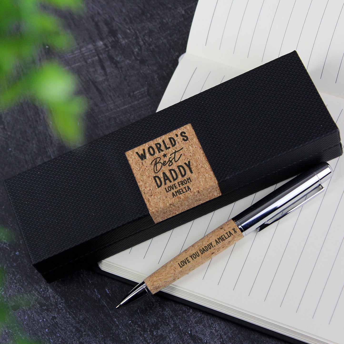 Personalised Worlds Best Cork Pen Set