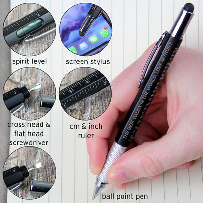 Personalised Free Text Multi Tool Pen