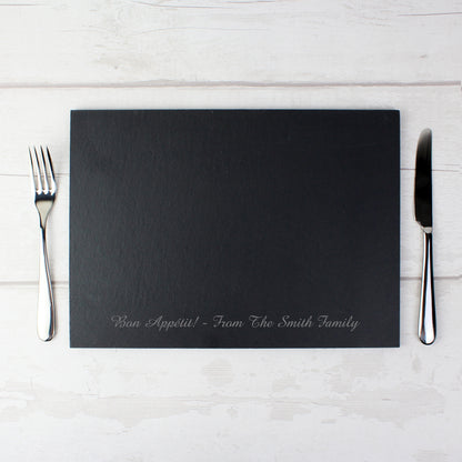 Personalised Engraved Slate Placemat