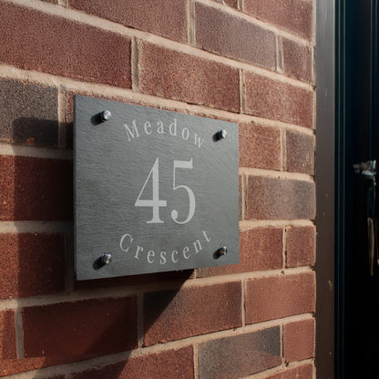 Personalised Slate House Sign