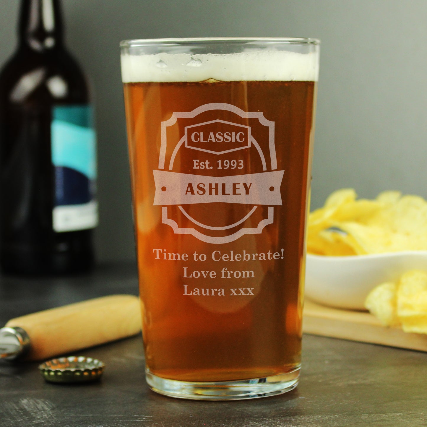 Personalised Classic Pint Glass