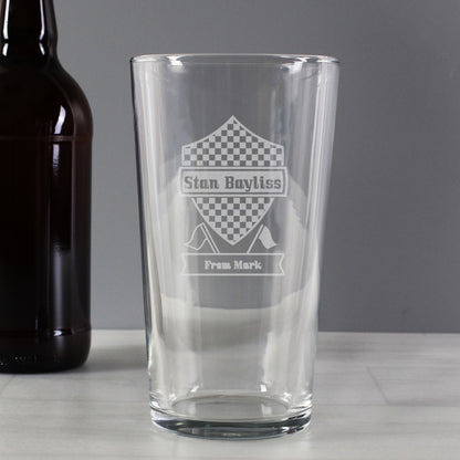 Personalised Formula 1 Pint Glass