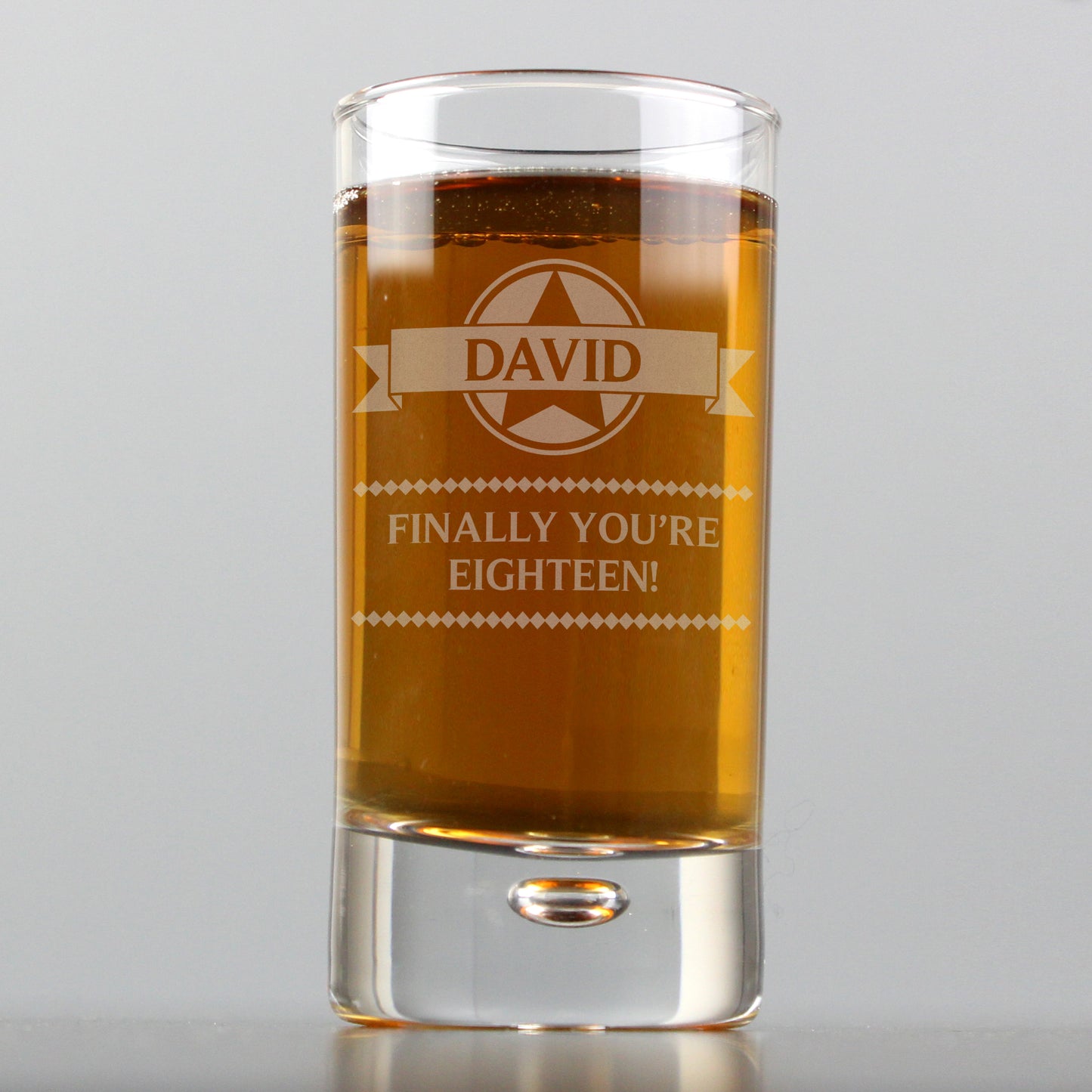 Personalised Diamond Bubble Shot Glass