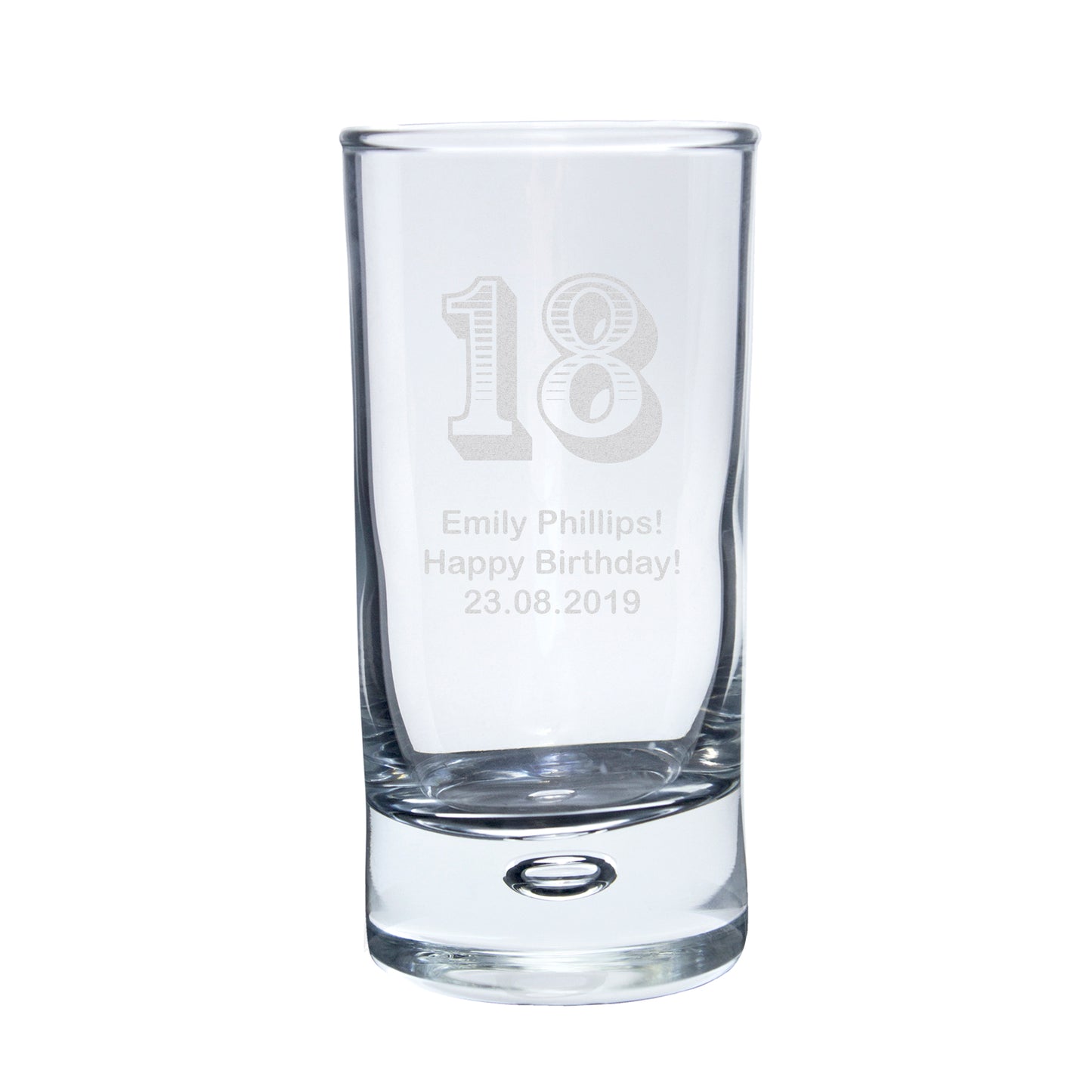 Personalised Age Bubble Shot Glass