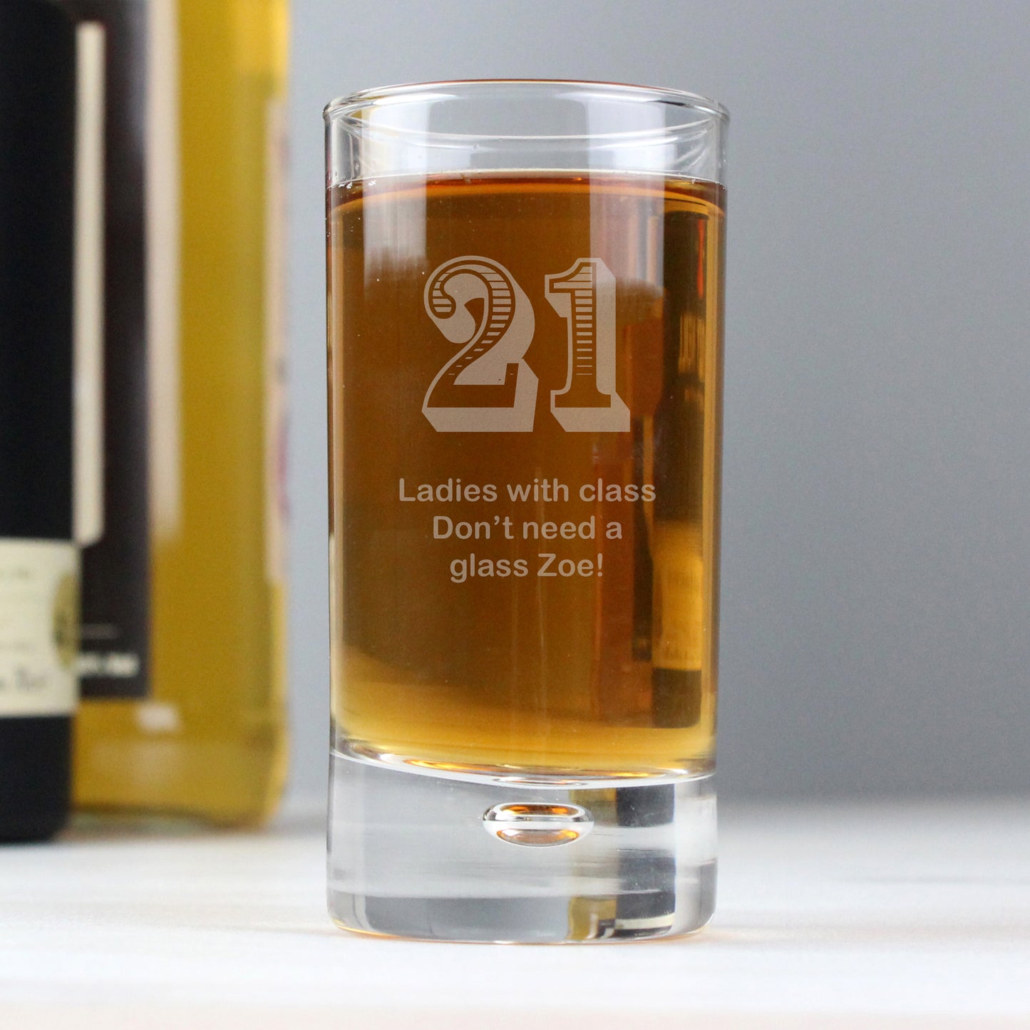 Personalised Age Bubble Shot Glass