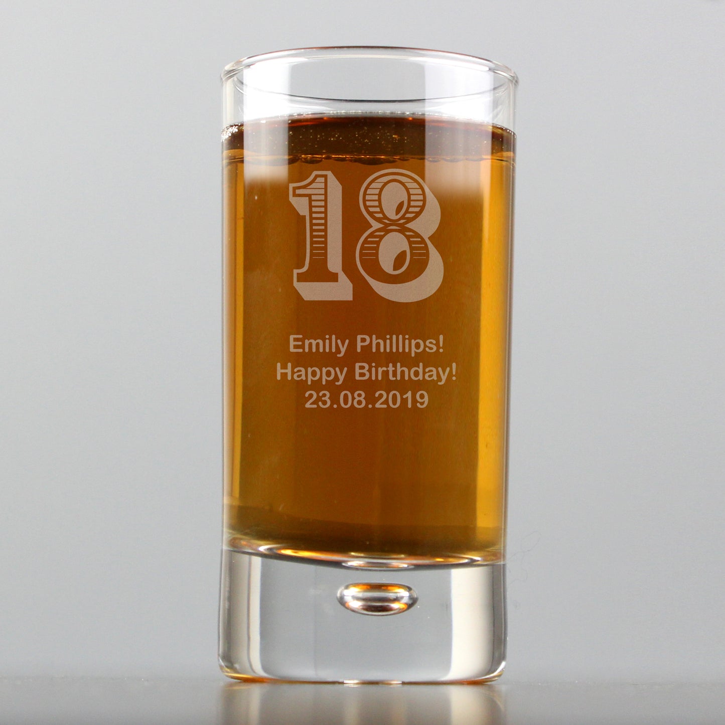 Personalised Age Bubble Shot Glass