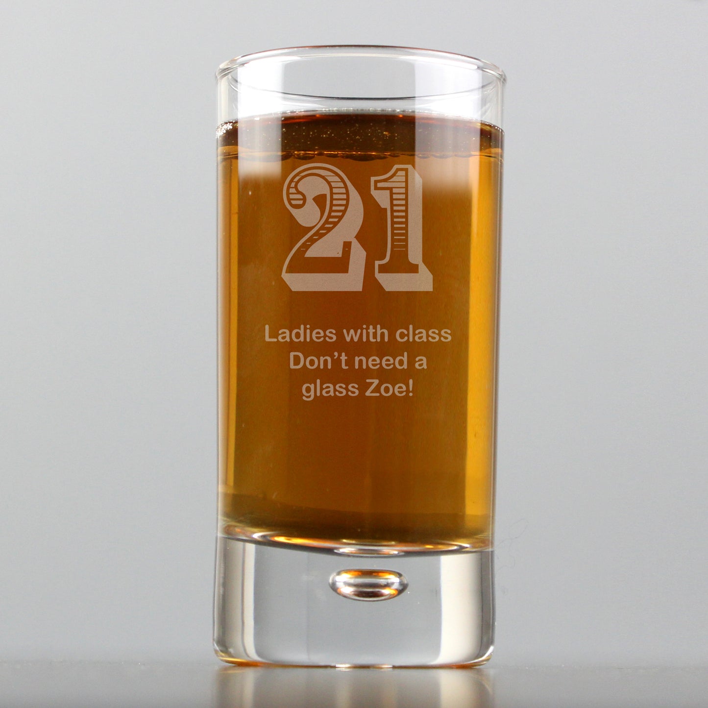 Personalised Age Bubble Shot Glass