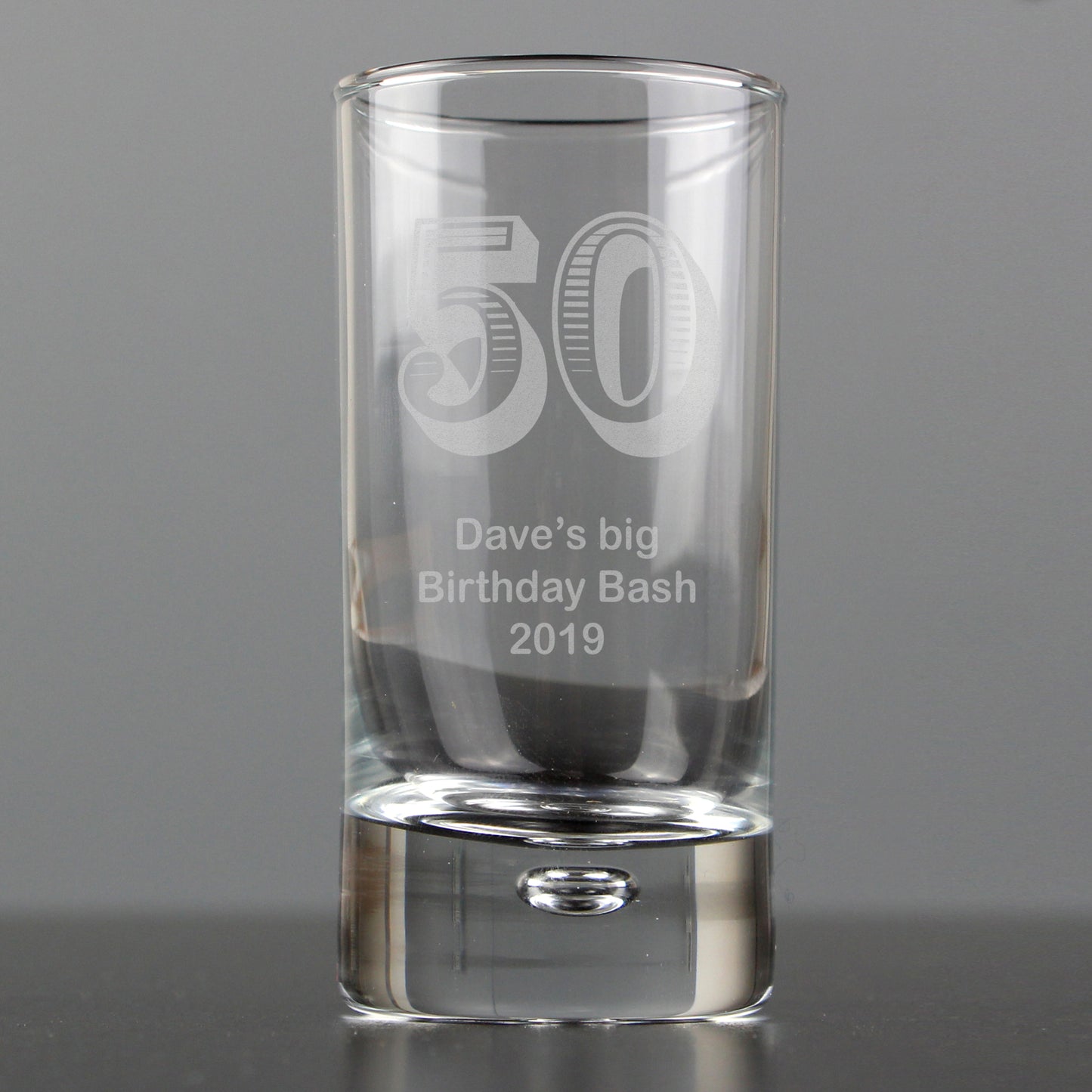 Personalised Age Bubble Shot Glass