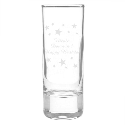 Personalised Starry Shot Glass