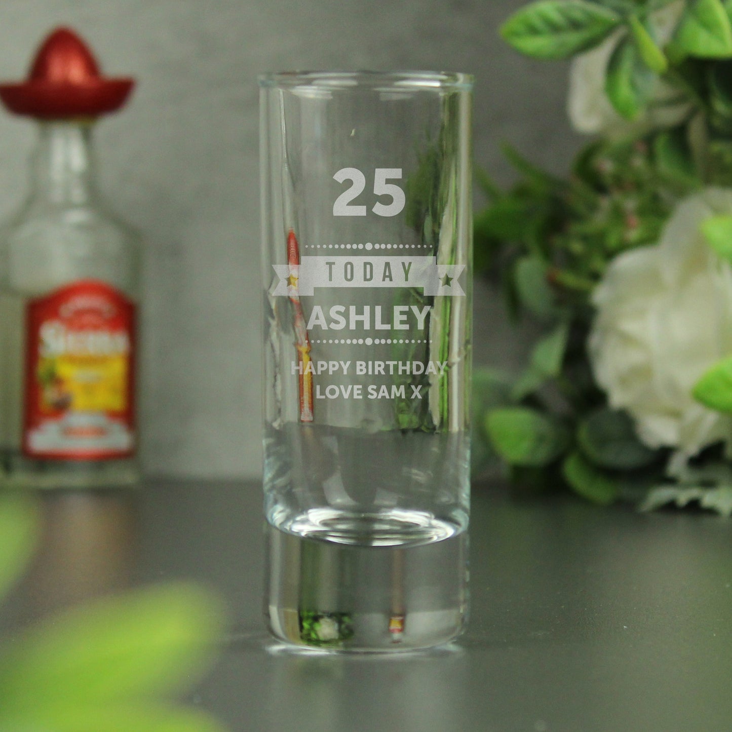 Personalised Birthday Star Shot Glass