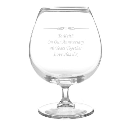 Personalised Decorative Brandy Glass