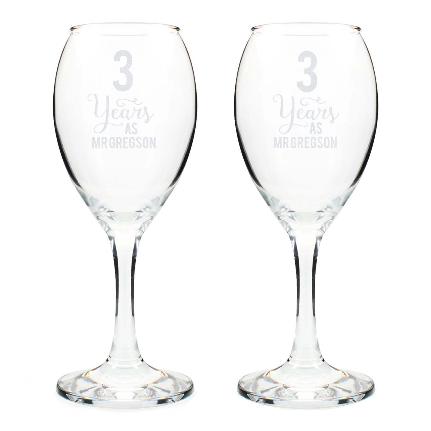 Personalised Years As... Wine Glass Set