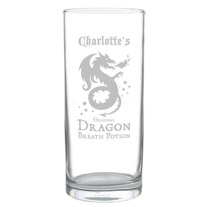 Personalised Dragon Breath Potion Hi Ball Glass