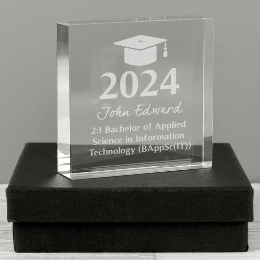 Personalised Graduation Crystal Token