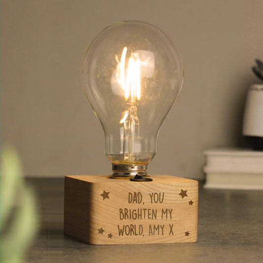 Personalised Stars LED Bulb Table Lamp