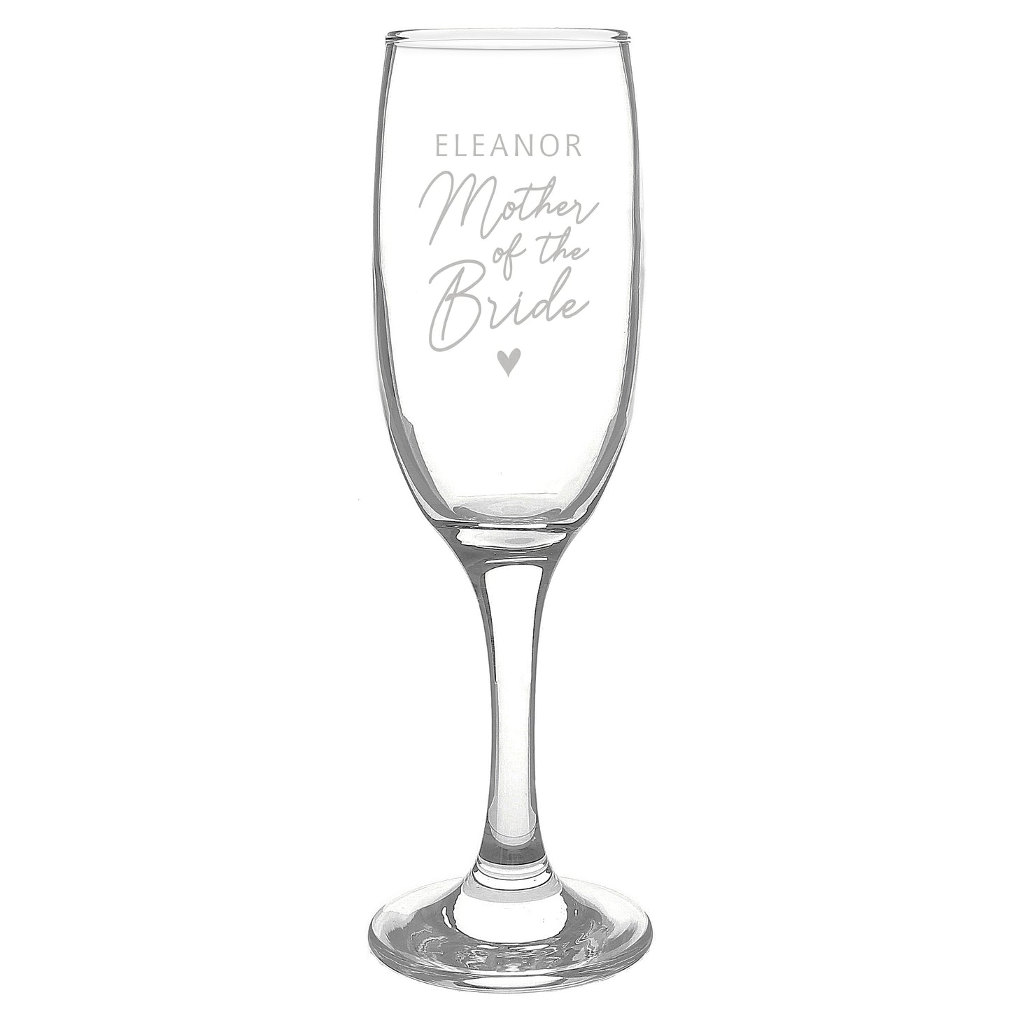 Personalised Mother of the Bride Flute Glass