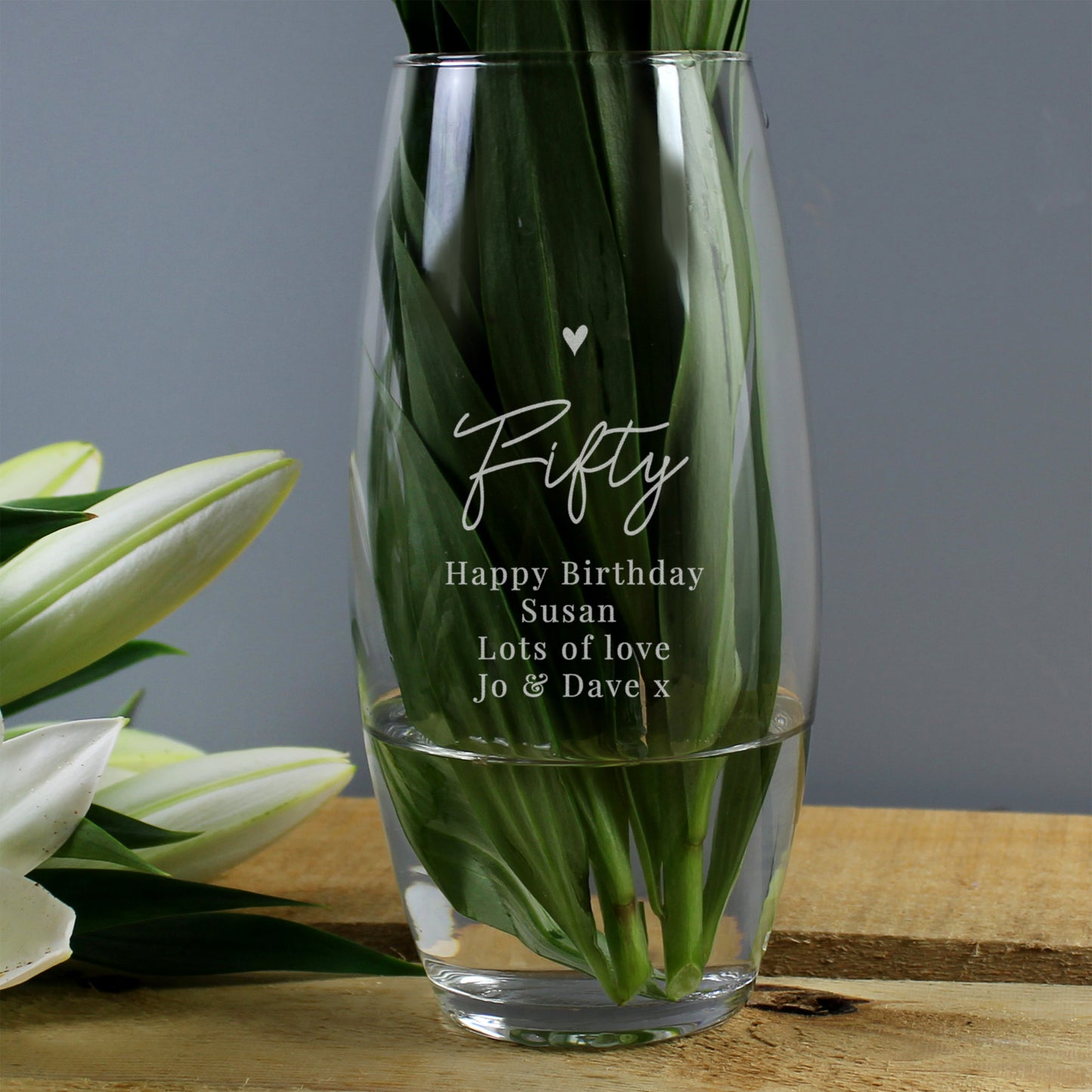 Personalised Big Age Bullet Vase