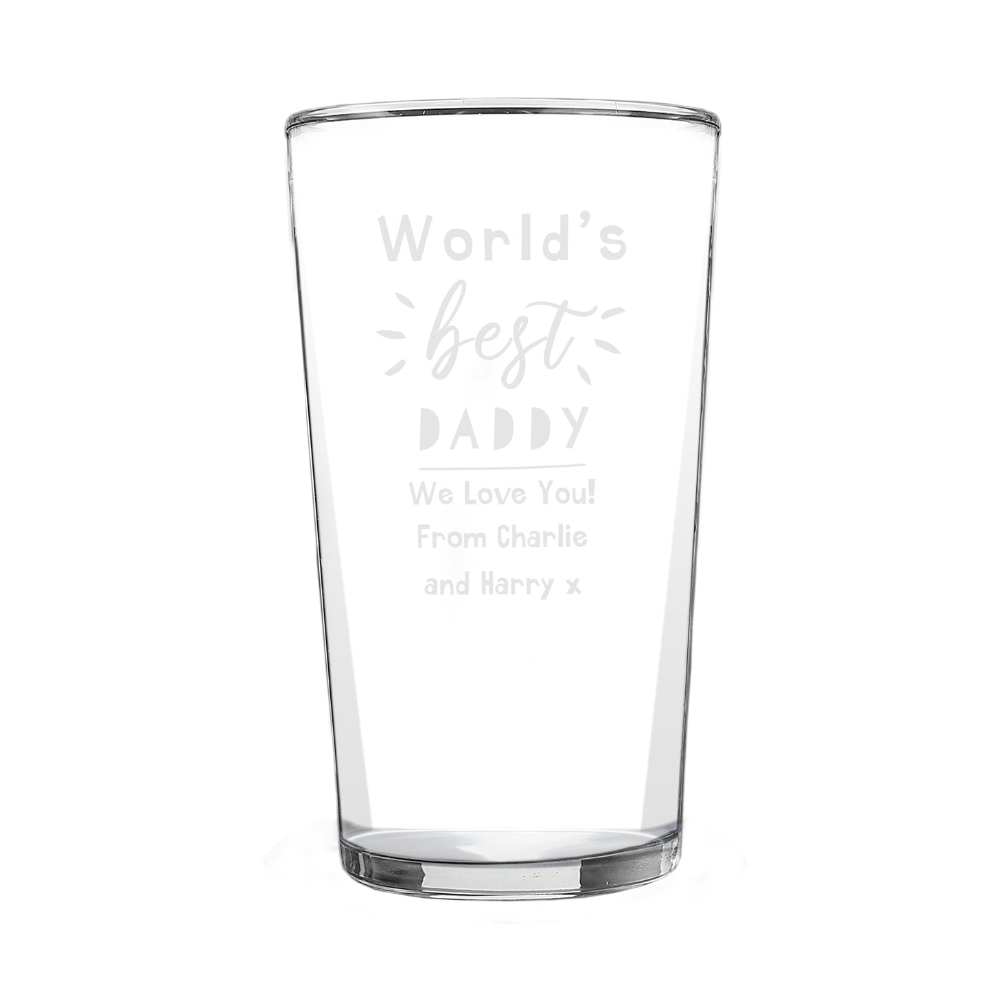 Personalised World's Best Pint Glass