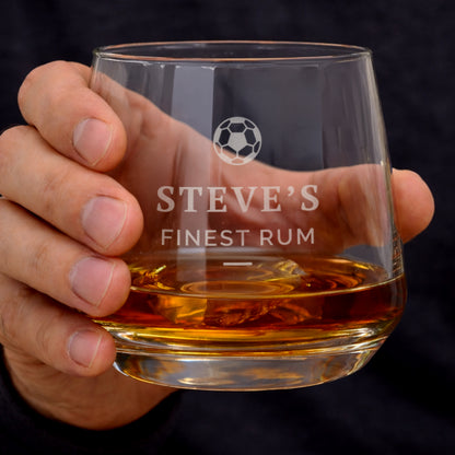 Personalised Football Motif Tumbler